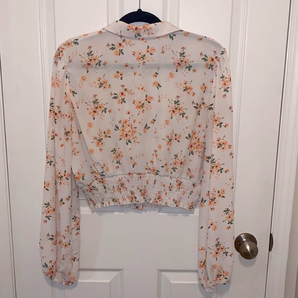 Sheer Floral Blouse - Picture 2 of 3